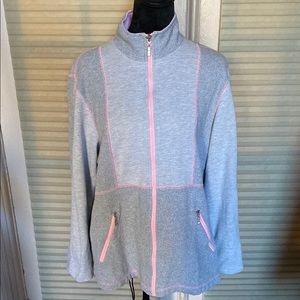 Norm Thompson Pink and Gray  Jacket. Women’s Size Large